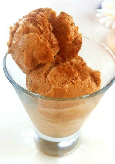 Pumpkin pie ice cream