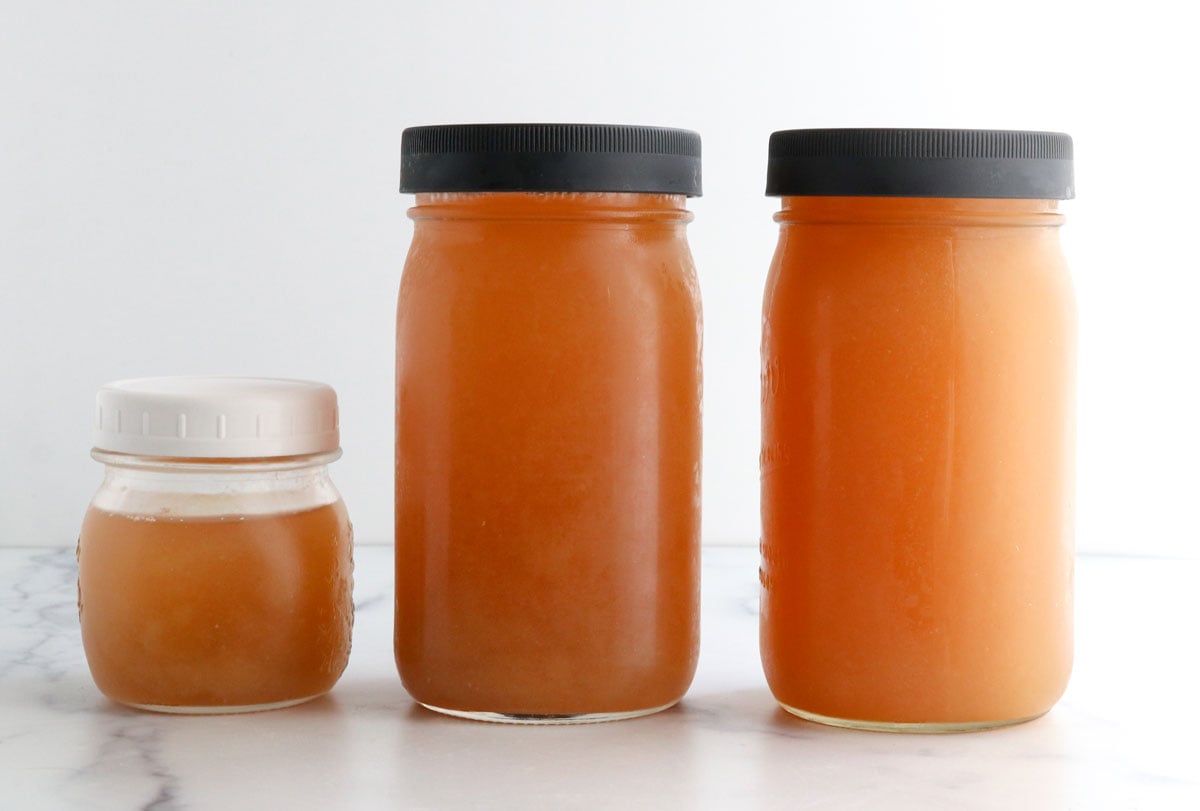 apple cider stored in mason jars