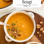 butternut squash soup pin.