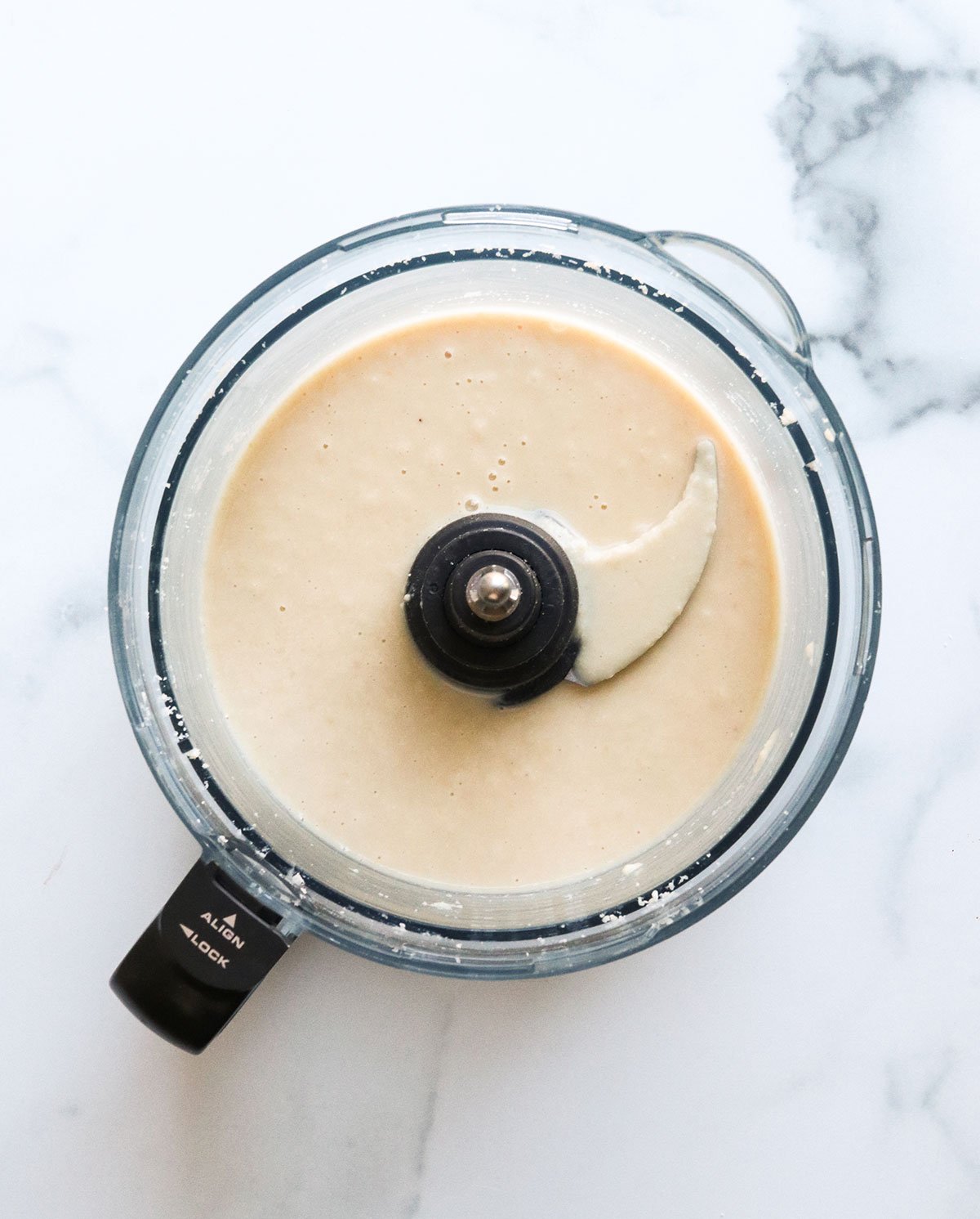 coconut butter pureed in a food processor.