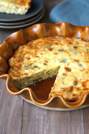 Gluten free crustless quiche