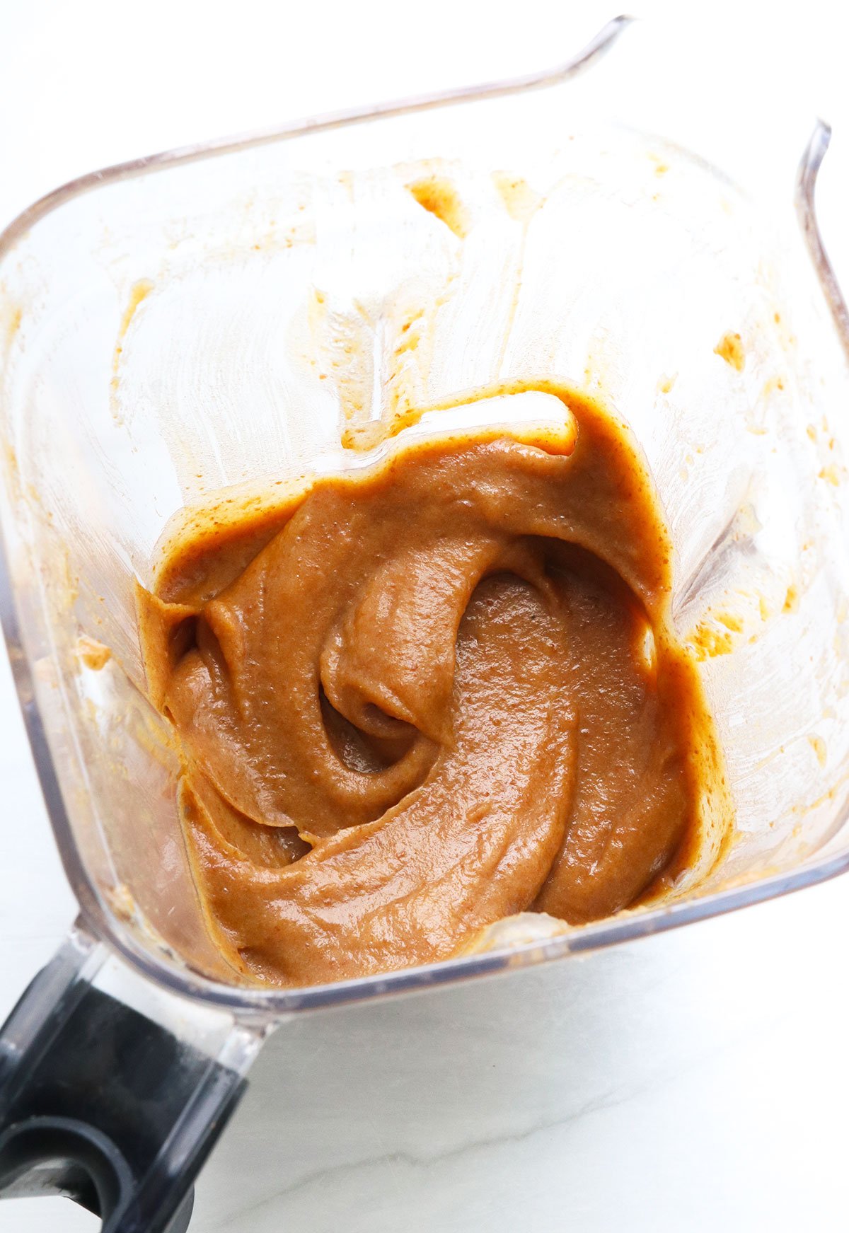 date caramel finished in a blender.