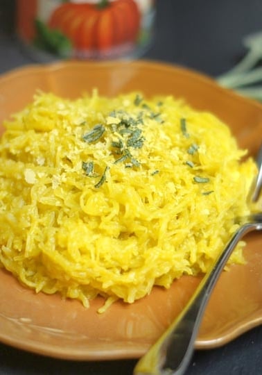 Creamy pumpkin and sage pasta