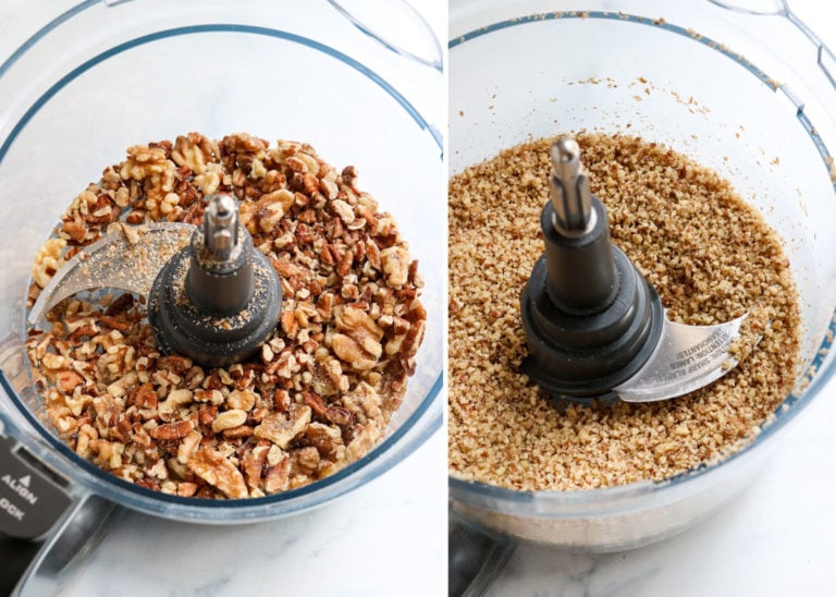 walnuts pulverized in food processor