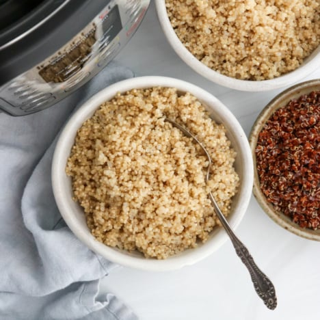 quinoa in bowls by the Instant Pot