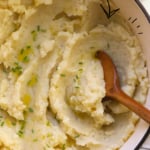 dairy-free mashed potatoes labeled for pinterest.