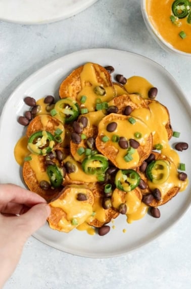 vegan sweet potato nachos